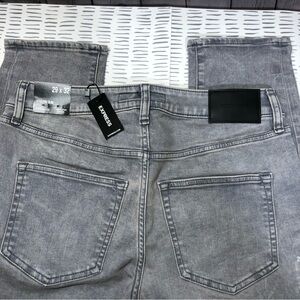 NWT Express men denim jeans gray color
